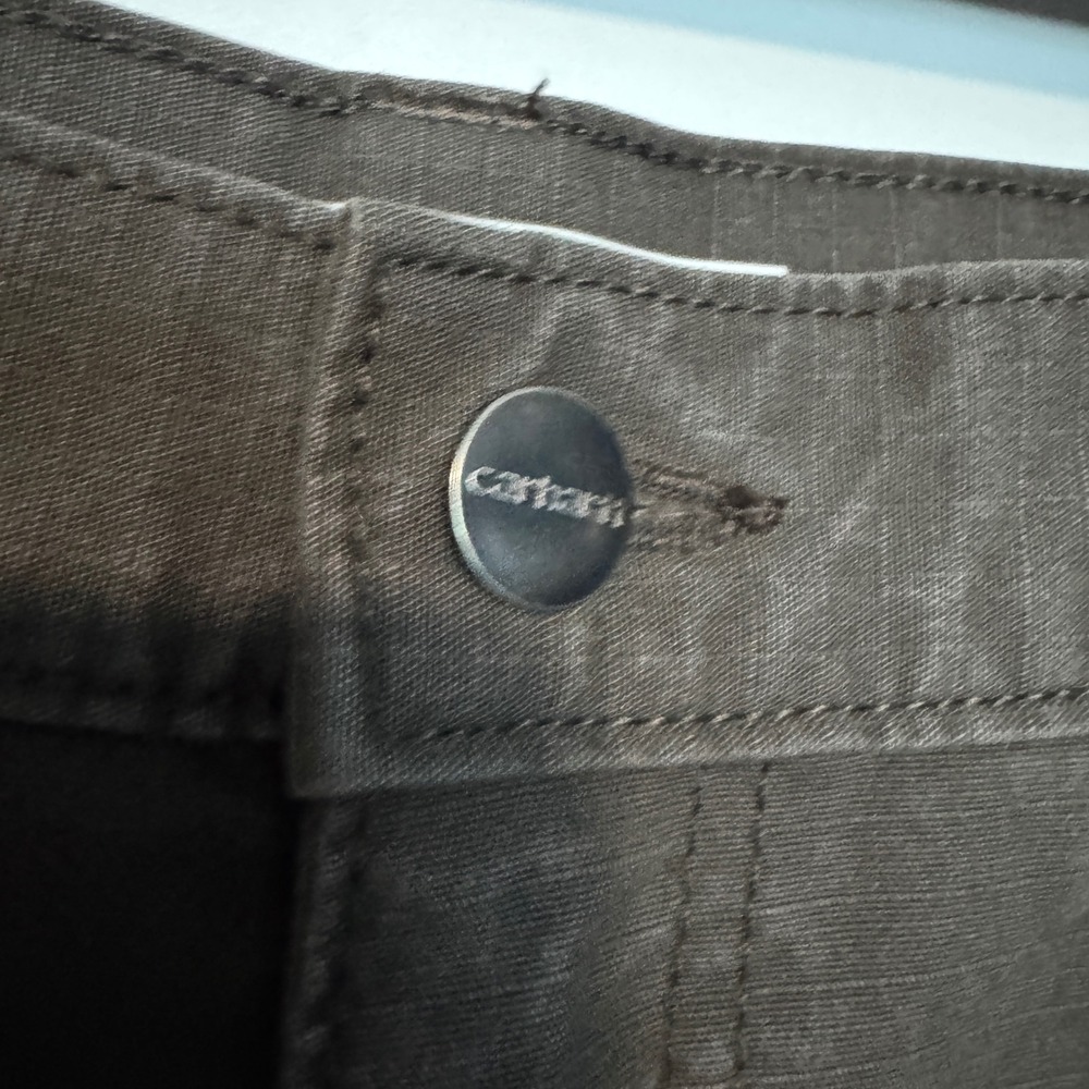 Carhartt Ripstop Cargo Pants Mens 42x30 Brown Coffee Rugged Flex Work BN5461 - Picture 3 of 11